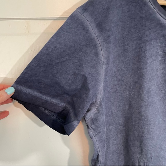 PINK Victoria Secret University of Dayton Flyers UD Navy Blue T-Shirt Pocket Tee - Picture 4 of 10